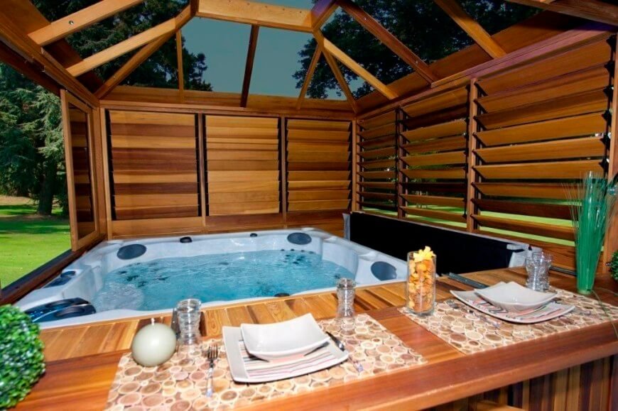 Hot Tub Enclosures Hot Tubs Gazebo For An Island Escape Spa Or Balboa Hot Tub