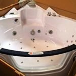 2 Two Person Whirlpool Massage Hydrotherapy White Corner Bathtub Tub ...
