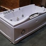 One 1 Person Whirlpool Massage Hydrotherapy White Bathtub Tub with FREE ...